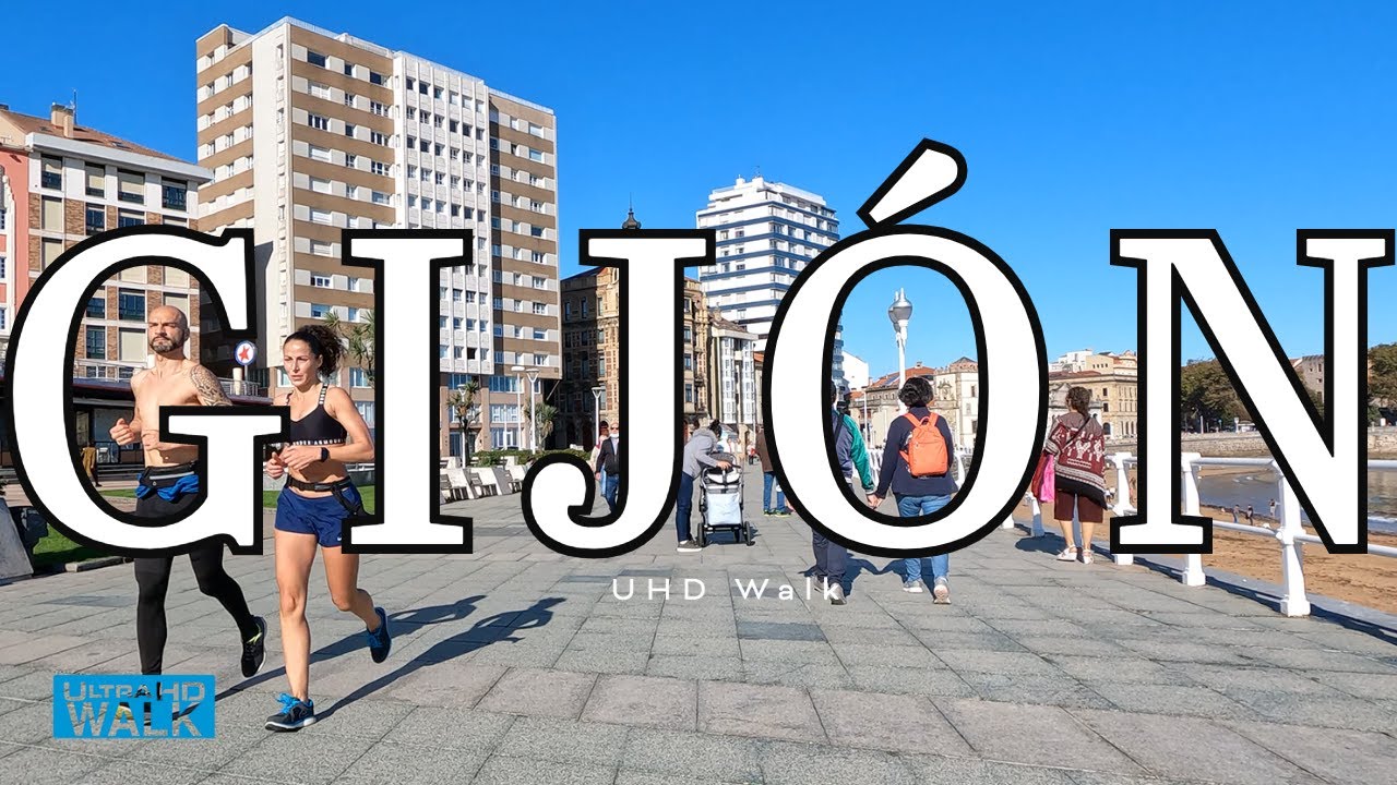 Gijón Walk in 4K