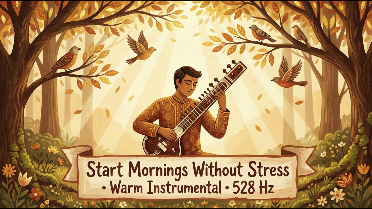 Surya Saaz 🌅 Warm Dawn Instrumental | Peaceful Indian Music for Morning Calm, Focus & Positivity