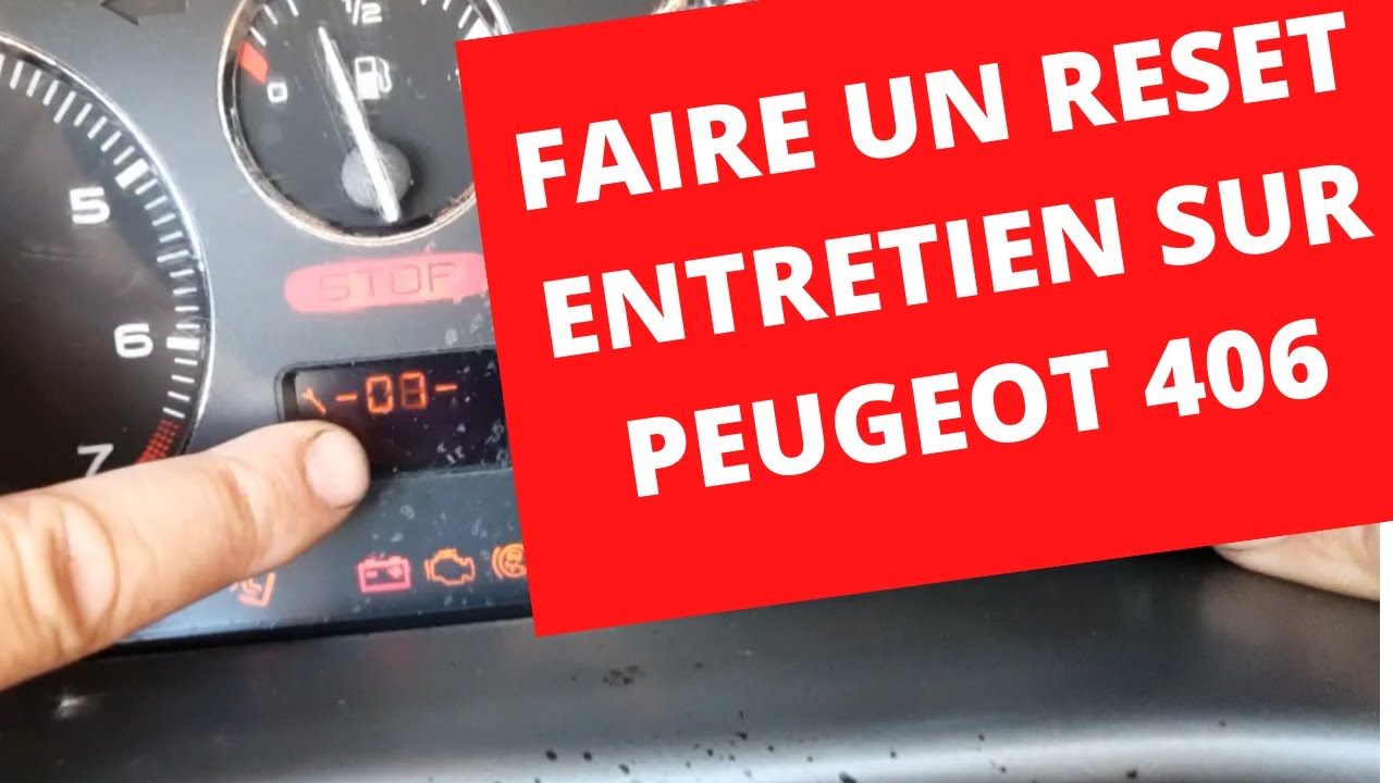🚙🚗🚚 faire un reset entretien sur Peugeot 406 /do a maintenance reset on Peugeot 406