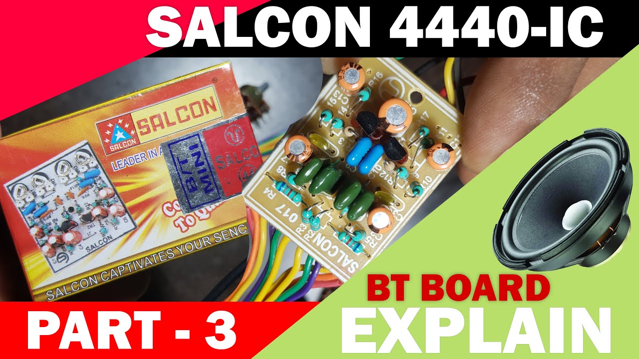 How To Make  4440 Amplifier - Salcon bass treble board (bt) board wiring - Part 3