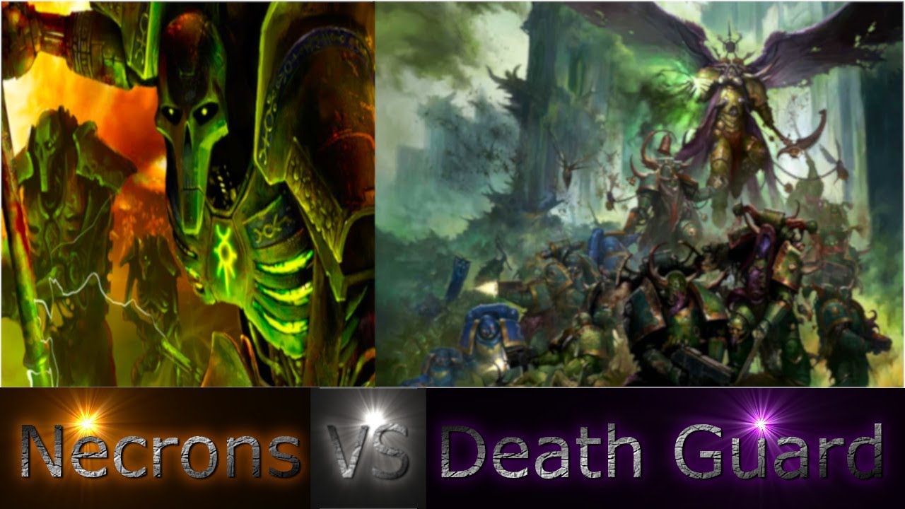 Death Guard vs Necrons Battle Report (WH40k) 8th Edition