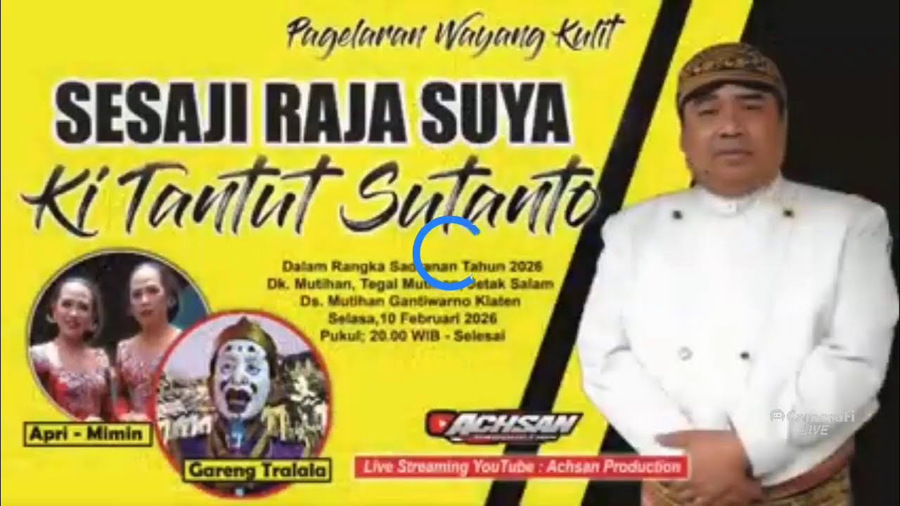 LIVE WAYANG KULIT KI TANTUT SUTANTO | BT : APRI & MIMIN,GARENG TRALALA