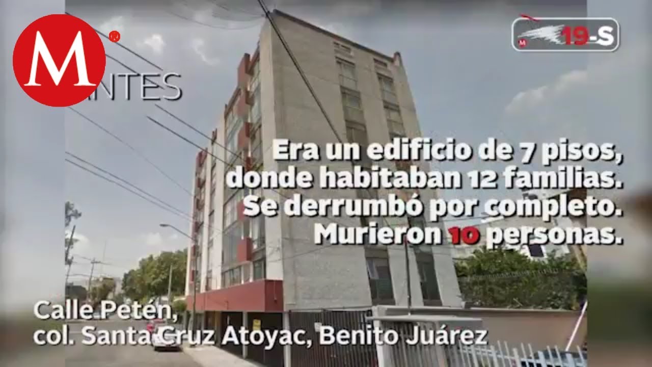 A un año del 19S, así se ven los puntos de derrumbe en CDMX