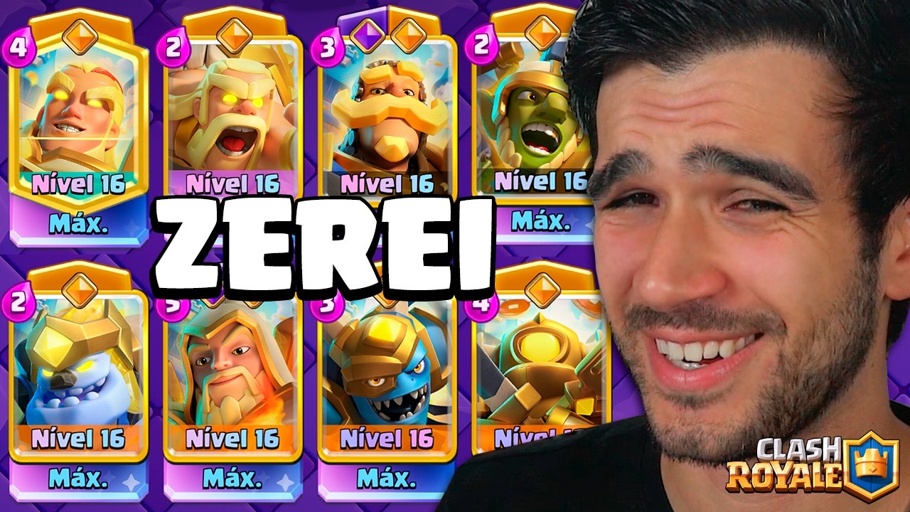 Precisei MAXIMIZAR minha conta no Clash Royale e...