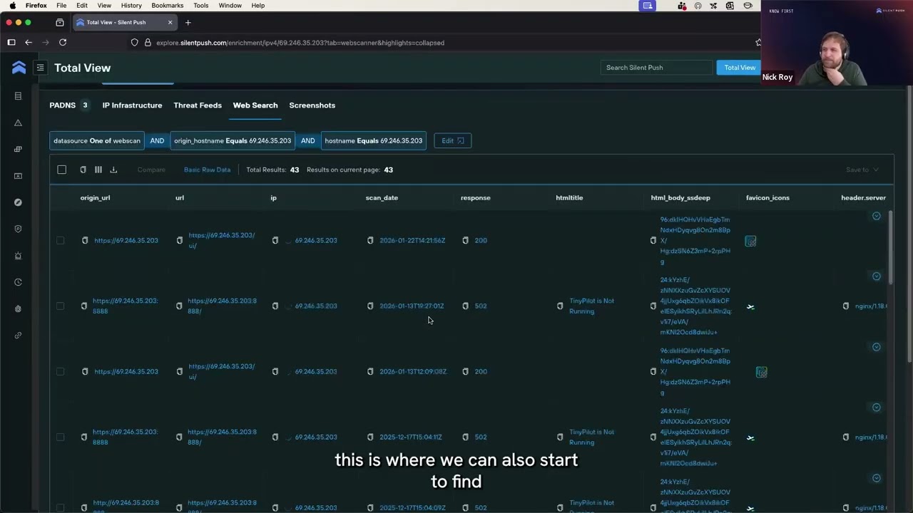 IP Investigation and Pivot in Silent Push