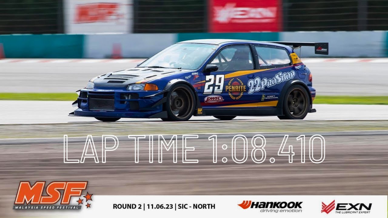 Fastest Sepang North Circuit MSF23 R2 Qualifying EG Vtec Turbo onboard Faidzil Alang 1:08.410