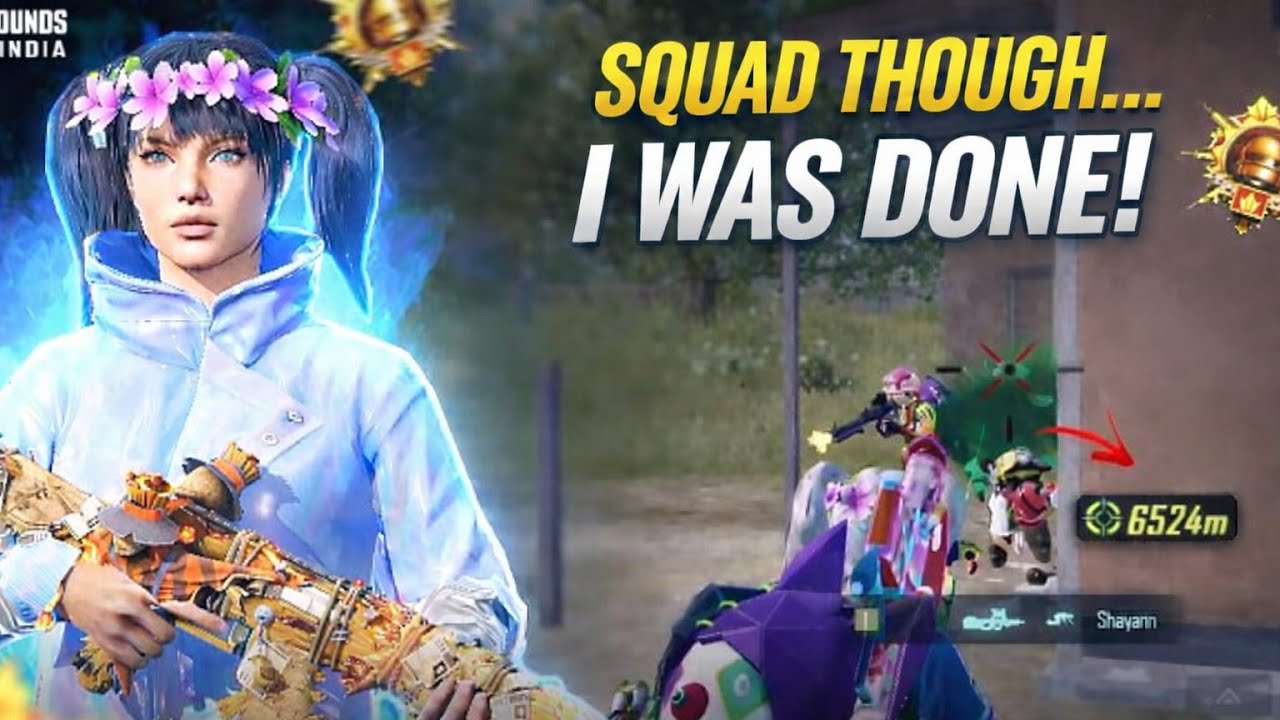 Squad Thought I Was Done 😤 | Deadly BGMI Clutch | Enemies Like - 