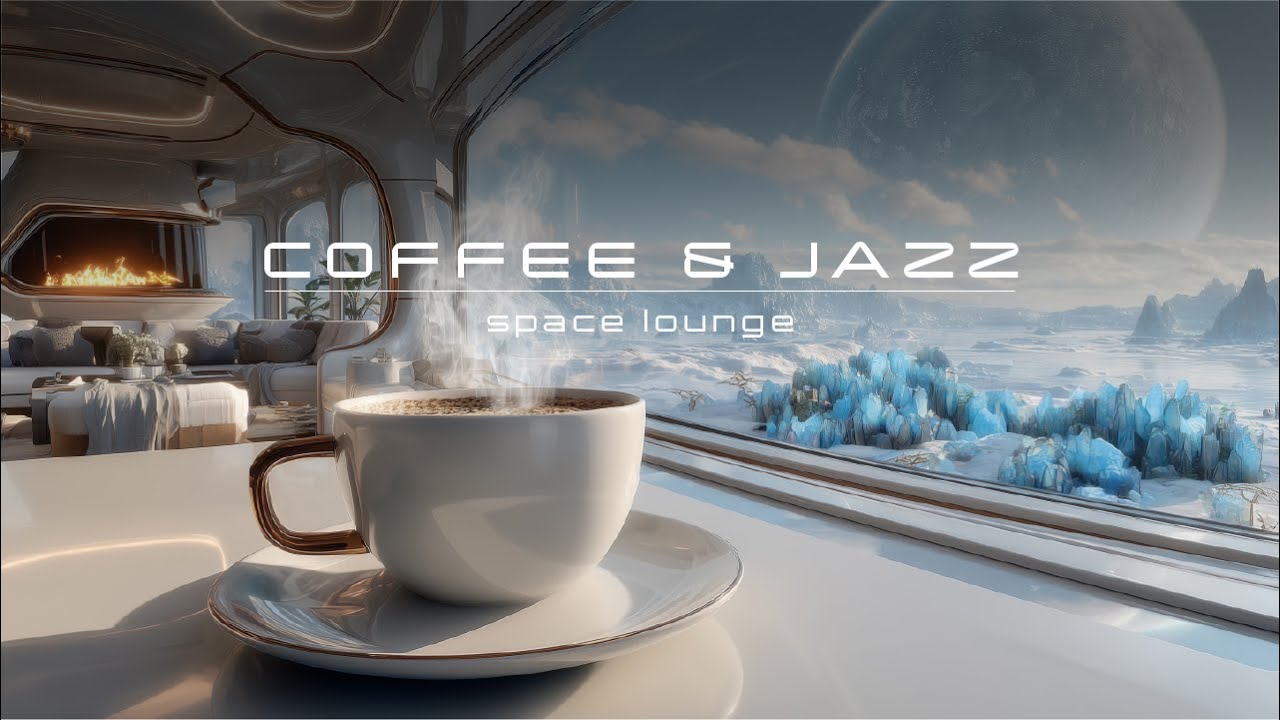Chill out Jazz For Relaxation Or Study, Cosmic Interiors With Fireplace And Coffee