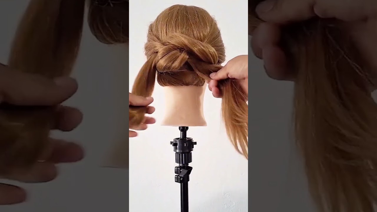 Peinado recogido f&aacute;cil de hacer ✨️