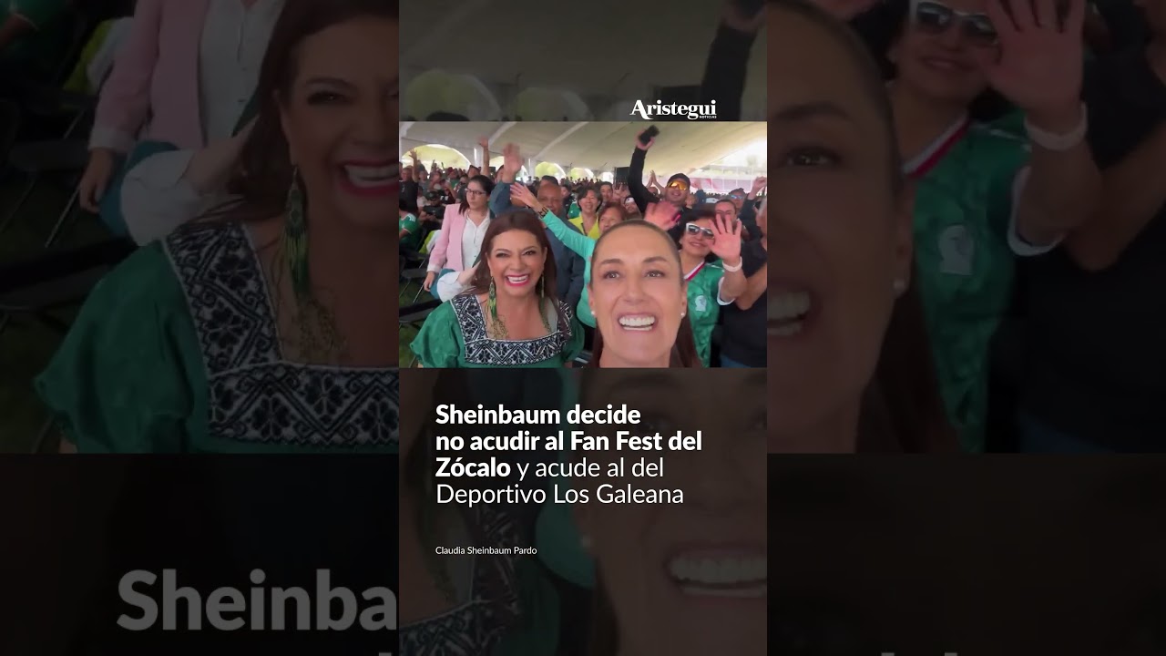 Sheinbaum decide no acudir al Fan Fest del Z&oacute;calo y acude al del Deportivo Los Galeana