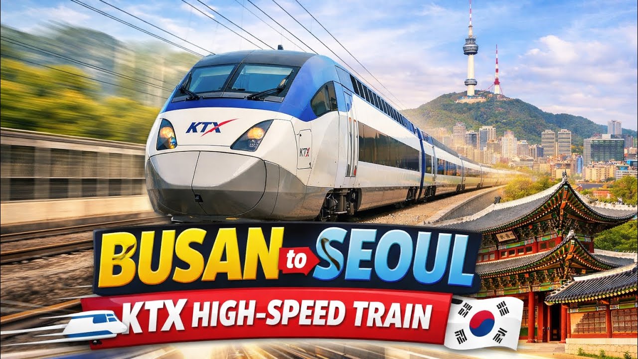 Busan to Seoul by KTX 🚄 | Our First High-Speed Train Experience in Korea (Price, Time, Tips)
