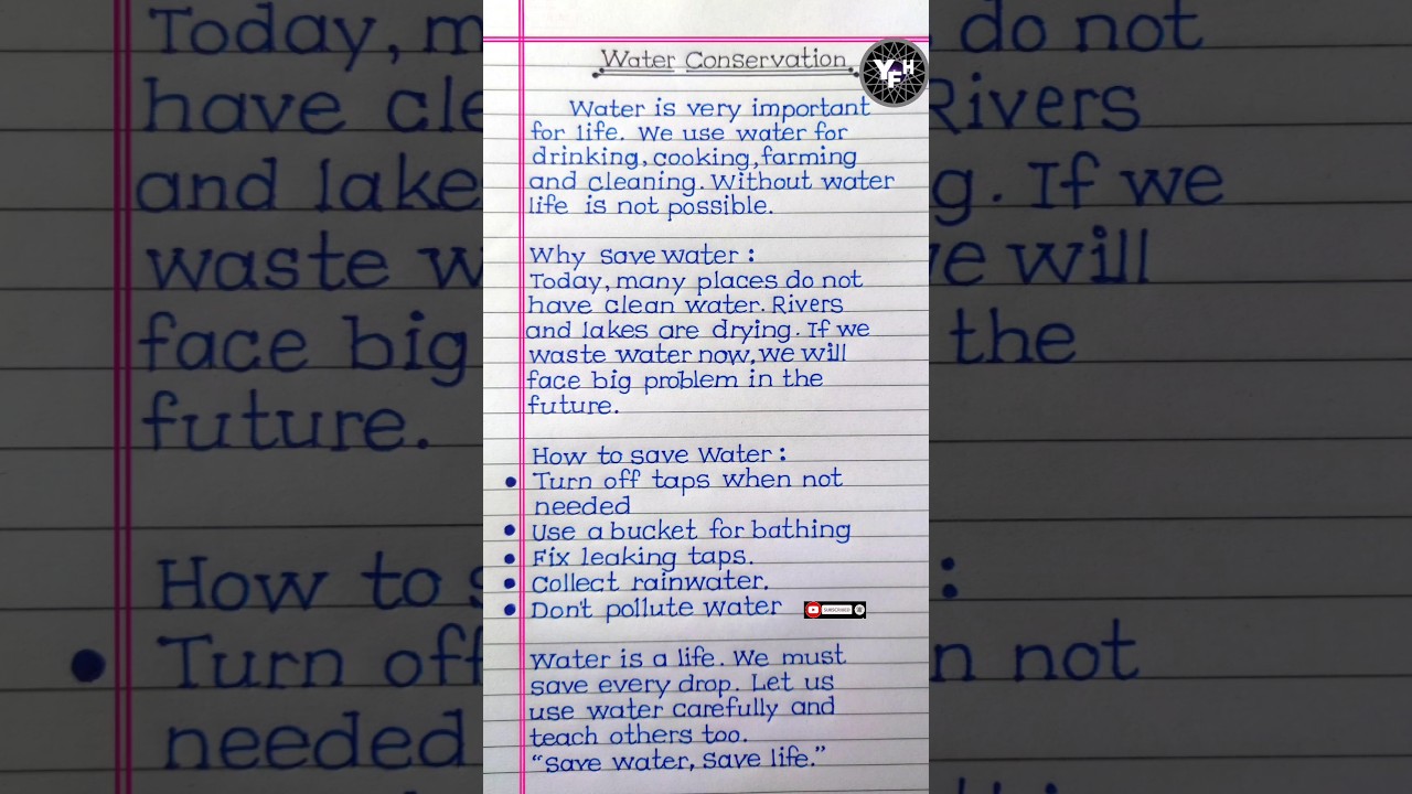 water conservation essay | essay on water conservation in english | save water essay | #savewater