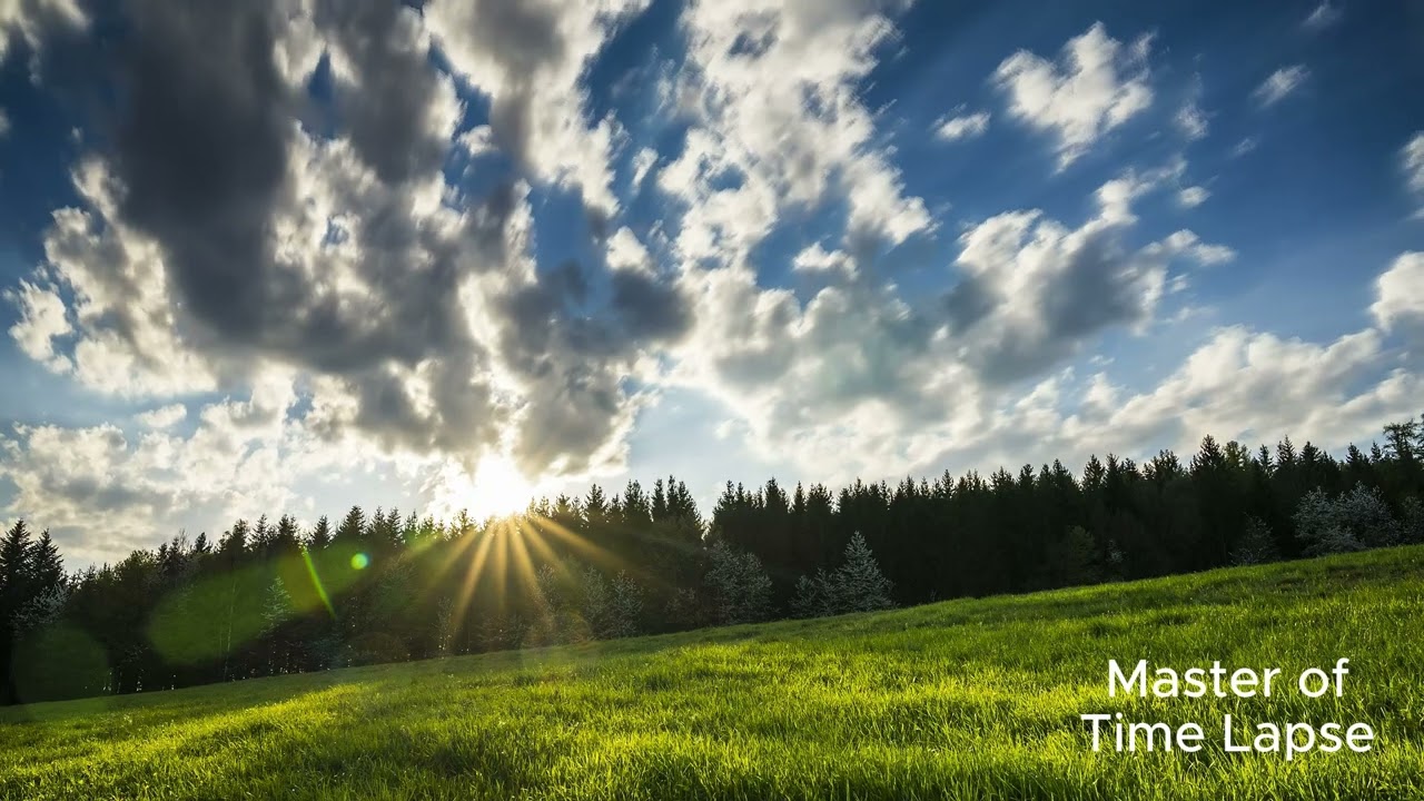 8h Black Forest Sunset Timelapse with Smooth Clouds & Relaxing Nature Sounds | Sleep Aid ASMR