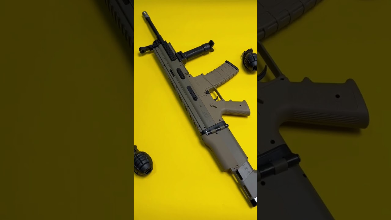 SCAR-L V2 TAN - Gel Blaster⚡️⚡️⚡️ #gelblaster #danmark #fyp #csgo #cod #gunblast