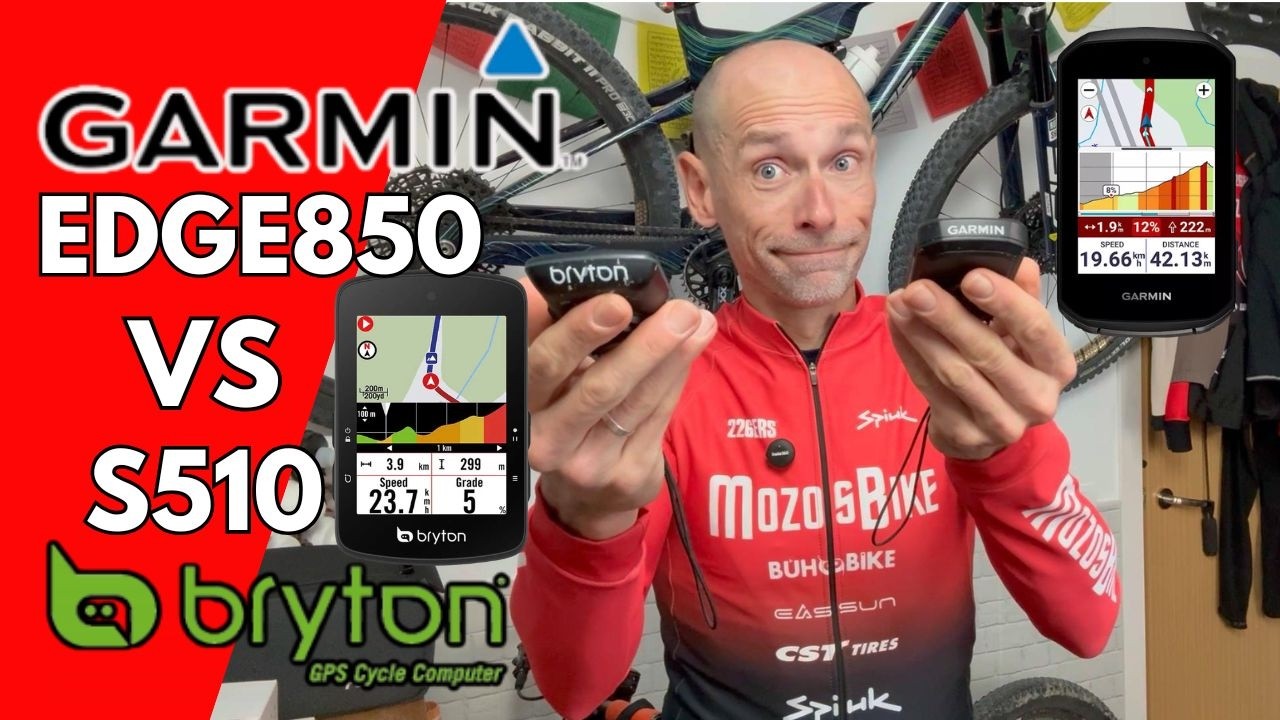 Enfrentamos al GARMIN EDGE 850 (500€) contra su rival directo BRYTON S510 (250€)