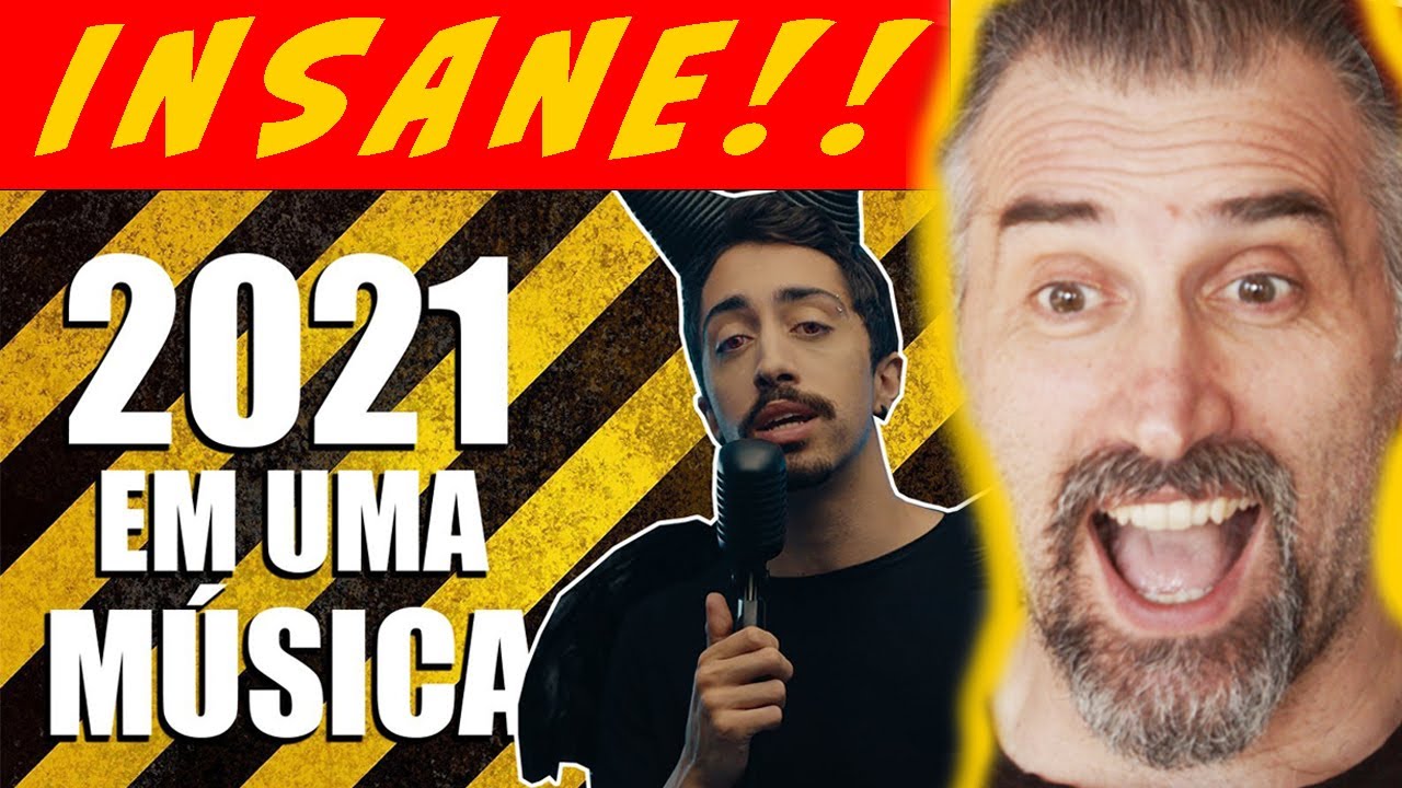 Italian singer REACTION Luca Inutilismo - 2021 EM UMA MÚSICA @canalinutilismo