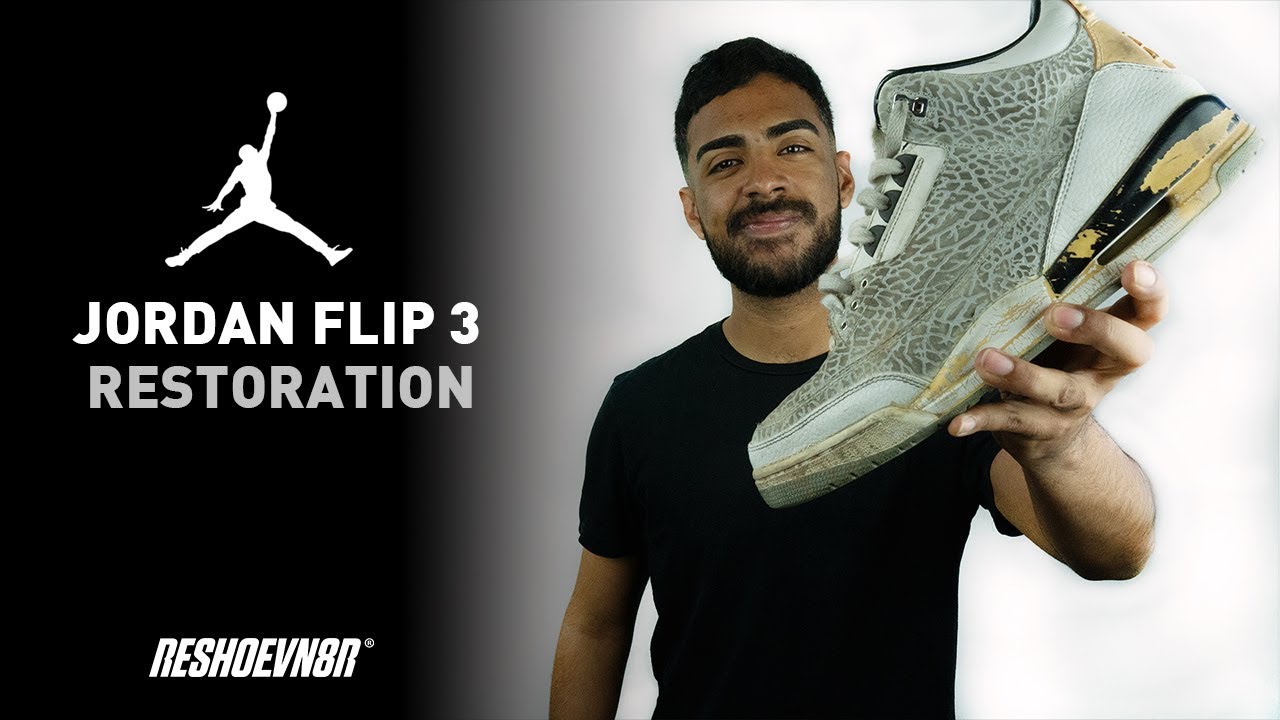 Vick Almighty Restores Air Jordan Flip 3 With Reshoevn8r!