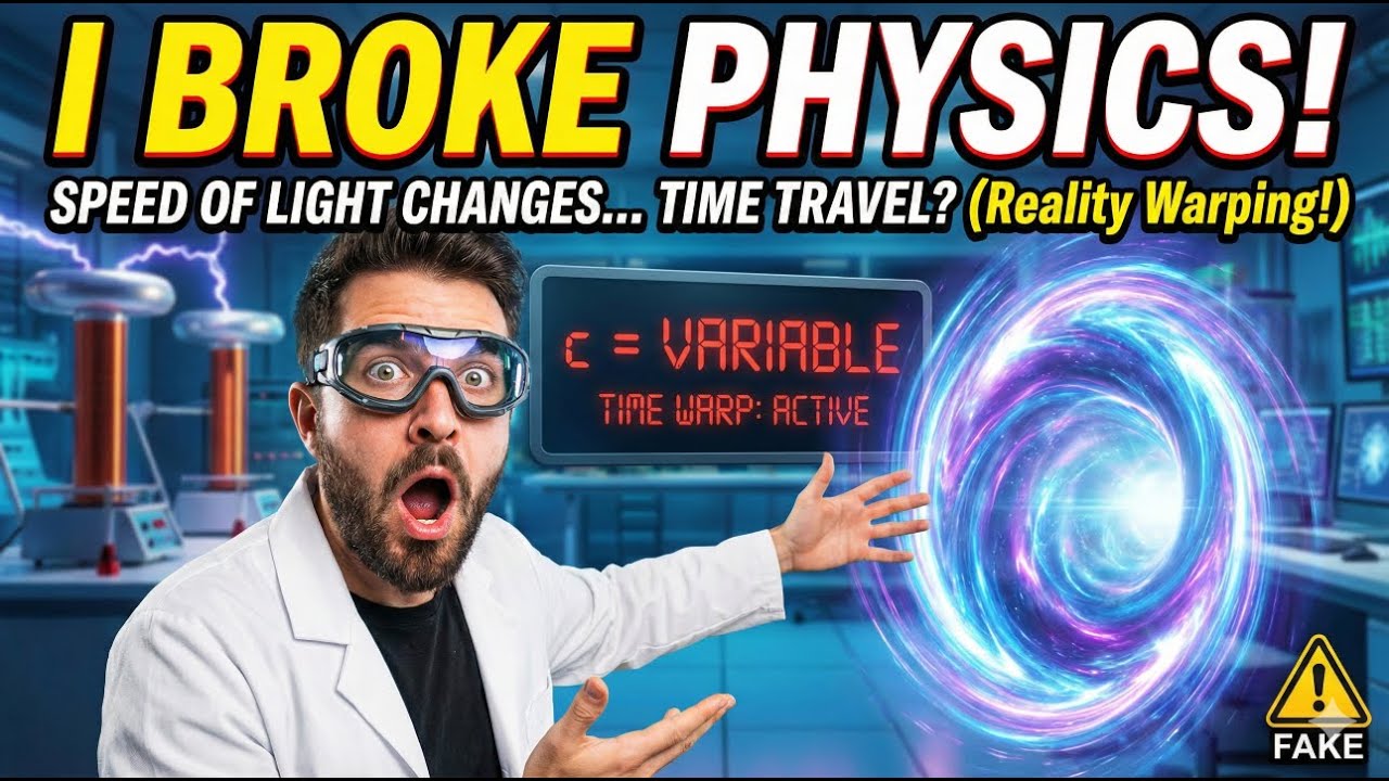 I BROKE Physics: If the Speed of Light CHANGES, Can You Time Travel? (Warning: Reality May Warp)