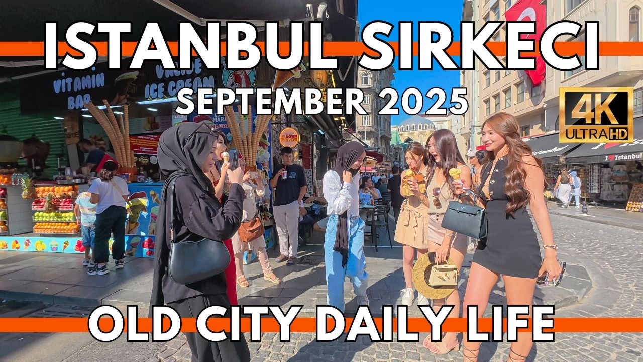 ISTANBUL TURKEY 2025 | Sirkeci & Eminonu Daily Life – Street Food Paradise (4K Walking Tour)