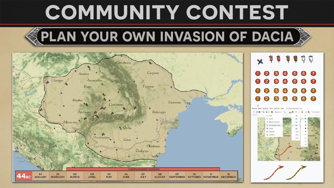 Community Contest - Plan Your Own Invasion of Dacia in 44 BC