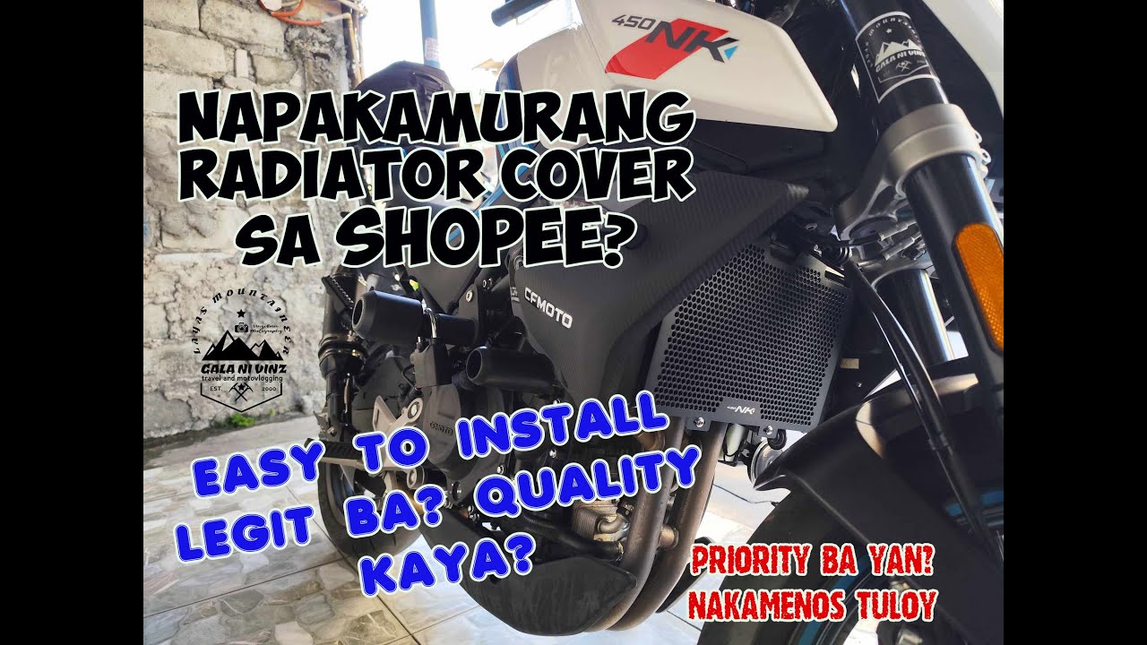 NAPAKAMURANG RADIATOR COVER SA CFMOTO 450NK MO-EASY INSTALL