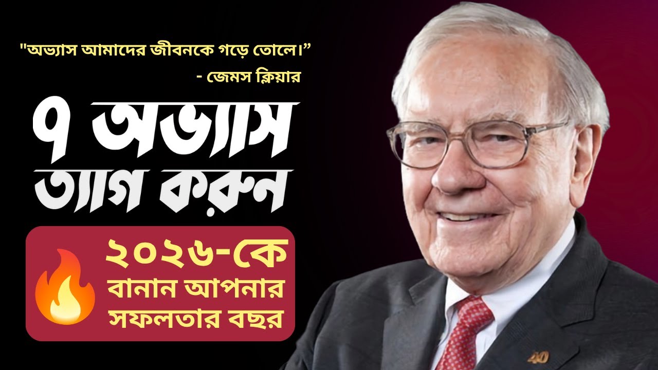 এই ৭ অভ্যাস ত্যাগ করুন: ২০২৬ হবে আপনার সফলতার বছর 🔥  Bangla Motivational Video