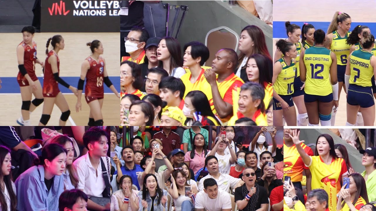เก็บตก!!! บรรยากาศสุดมันส์ #วอลเลย์บอลหญิงไทย ไทย vs บราซิล รุ่นพี่-ดาราดัง เชียร์ติดขอบสนาม