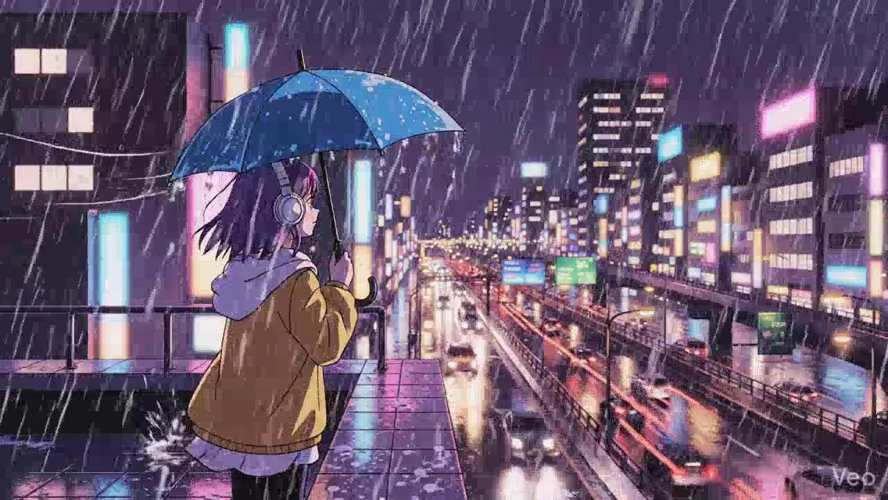 Japanese Rainy Night 🌧️ Chillhop Lofi Study Music