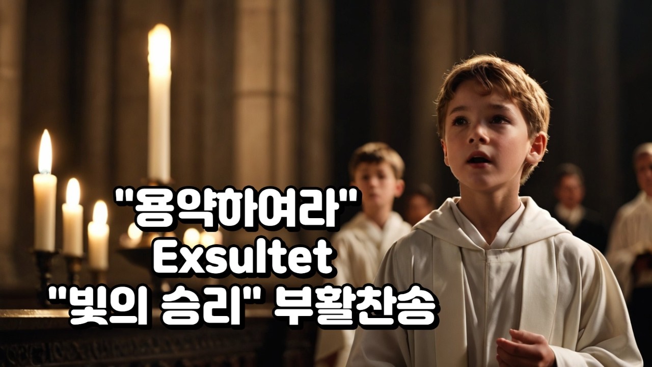 부활성야의 감동  Exsultet 부활찬송 그레고리안 성가