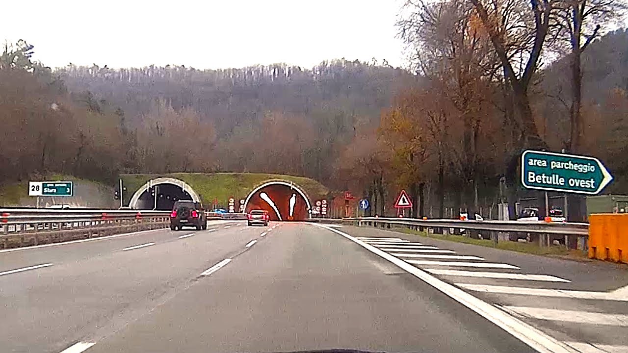 Autostrada A26 dall'area di sosta Betulle Ovest all'area servizio Stura Ovest #a26 #autostrada