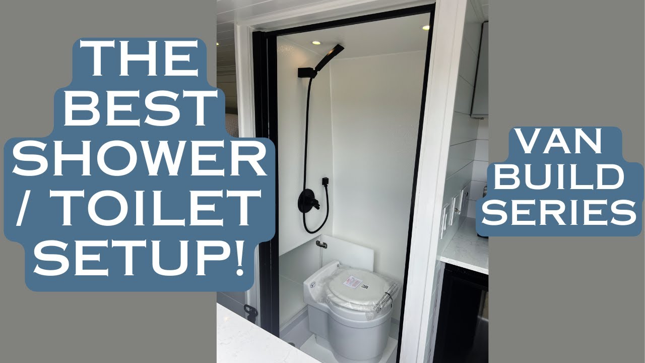 The Best Campervan Shower & Hidden Toilet Setup | Ram ProMaster 2500 Build (Laveo Dry Flush)