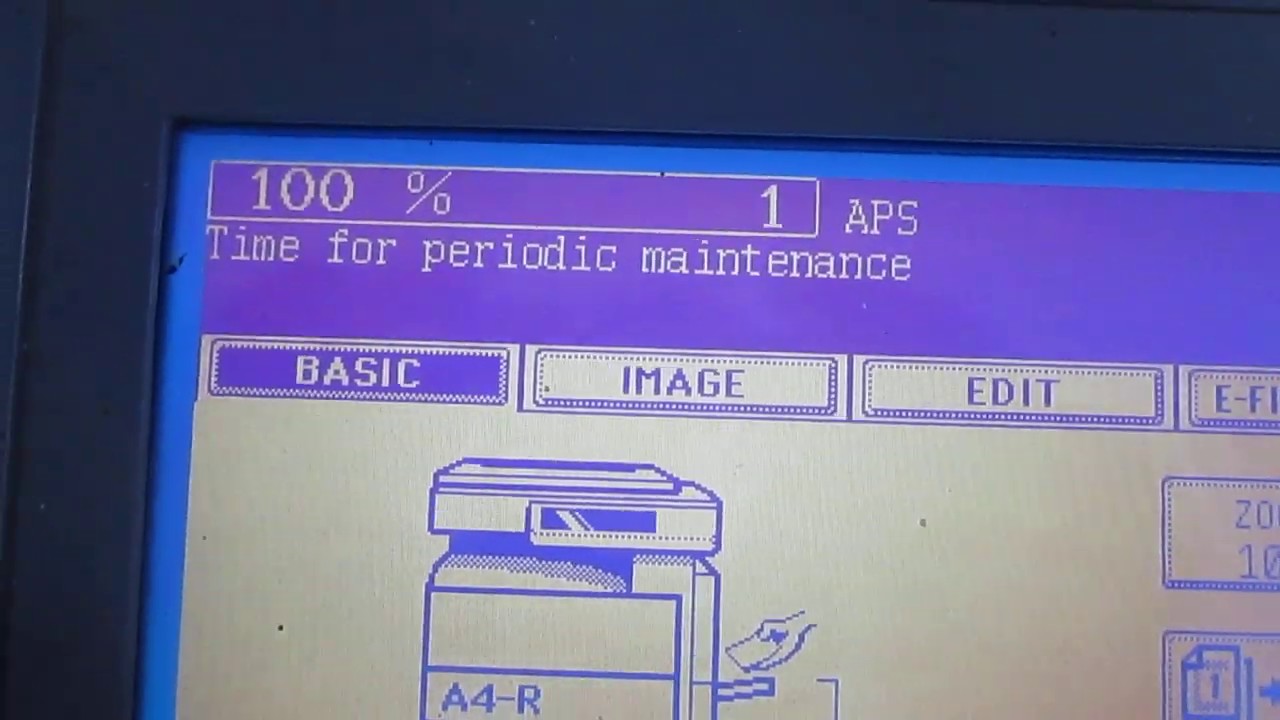 toshiba 452 time for preodic mantainance problem solve