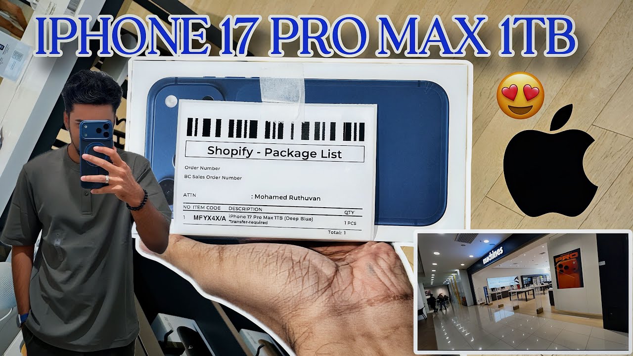 iPhone 17 Pro Max 1TB | Unboxing 😍 | Malaysia | Penang | 1st Avenue Mall | Ruthuwan's view