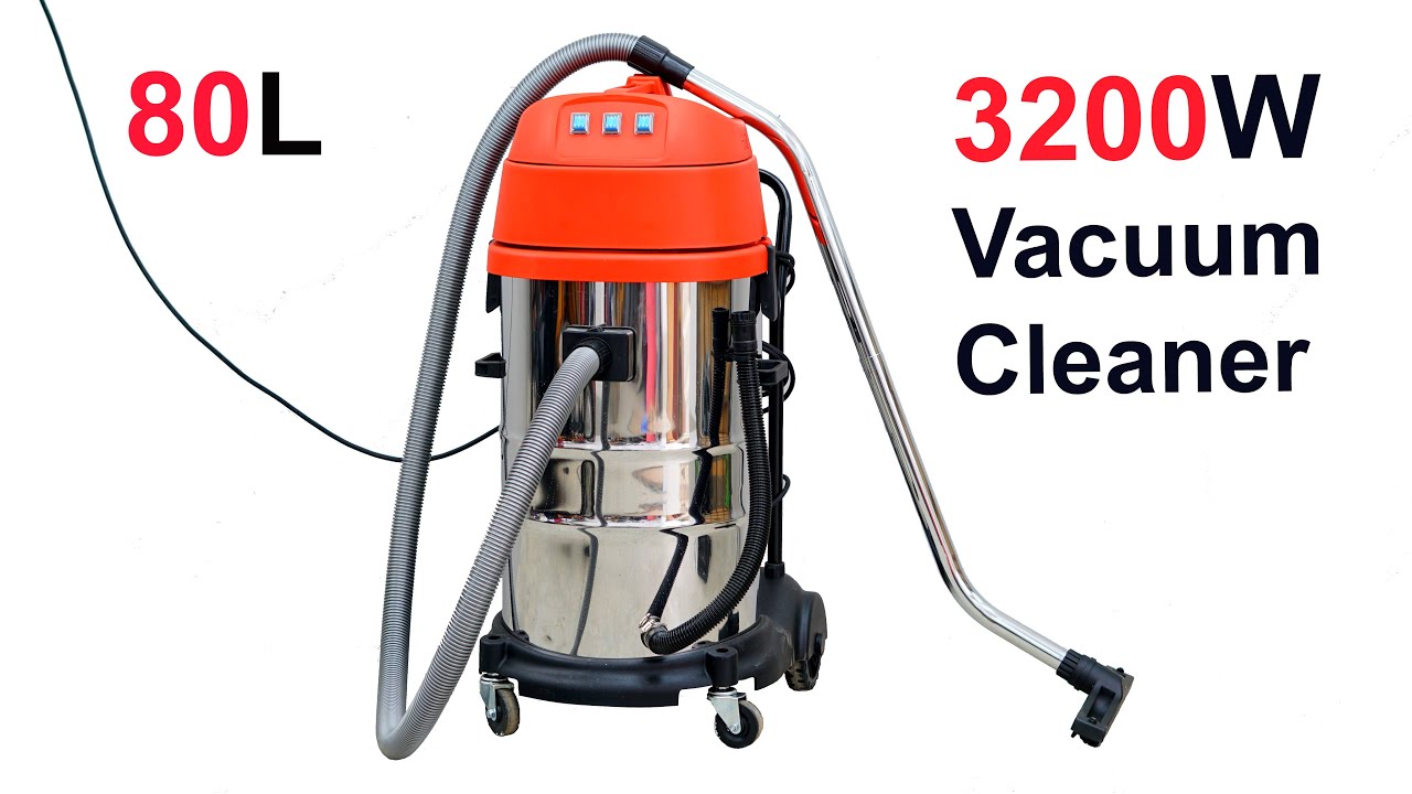 80L Commercial Vacuum Cleaner Unboxing and Test