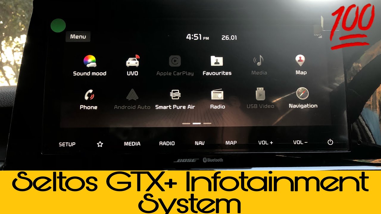 Kia Cars Infotainment System Explained in Detail | Demo on Kia Seltos GTX Plus