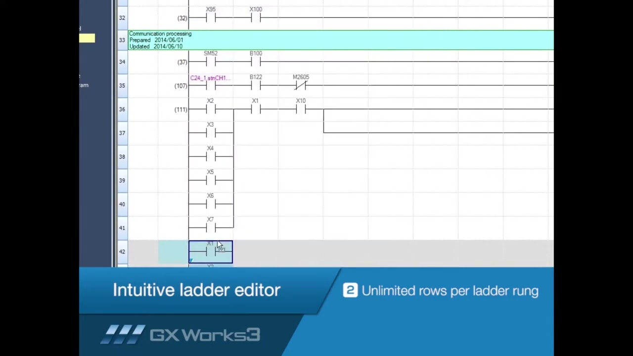 Mitsubishi Electric Quick Tips  GX Works3 Ladder Editor