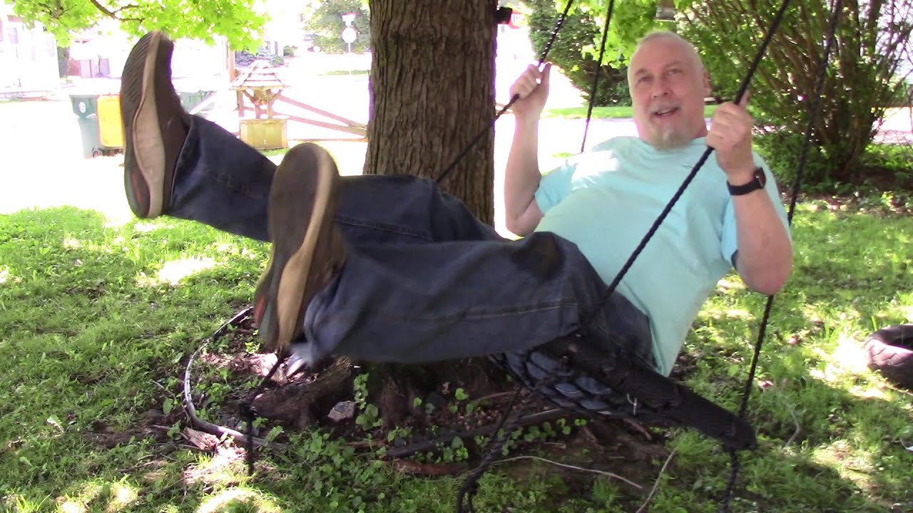 Replacing the Old Tire Swing with a New Web Swing