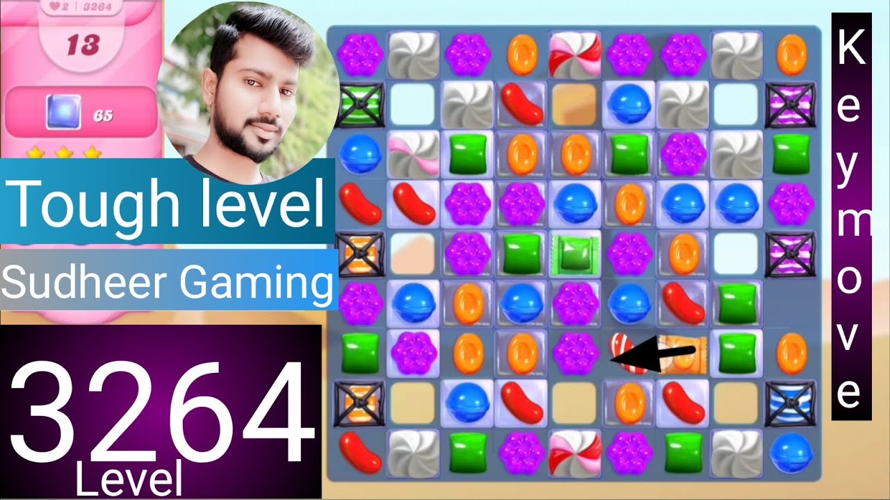 Candy crush saga level 3264 । No boosters । Tough level । Candy crush 3264 help । Sudheer Gaming