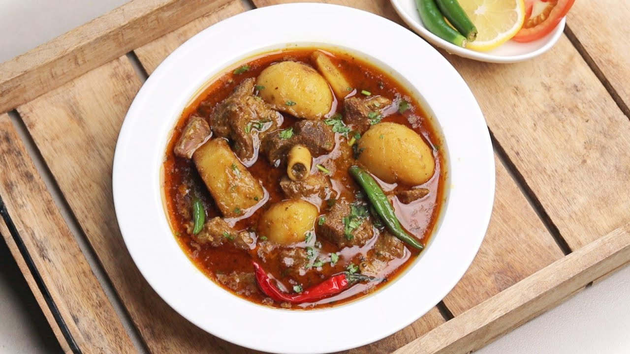 Degi Aloo Gosht Recipe | Shadiyon ka Aloo Gosht | شادیوں والا آلو گوشت |Delhi Famous Degi Aloo Gosht