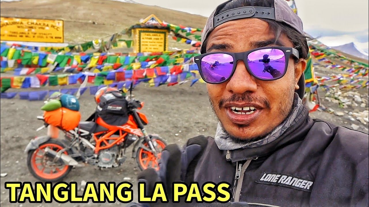 TANGLANG LA Pass 17480 Ft. | Leh to Manali [ep 22] LADAKH RIDE |  Born Biker