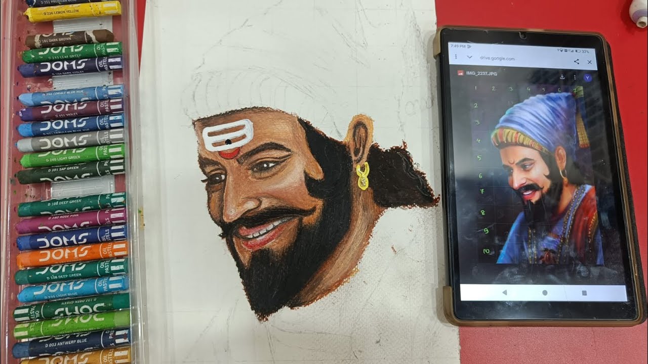 Inspired by #sanju arts chhatrapati shivaji maharajah #art #artandcraft #painting #painting #sketch 