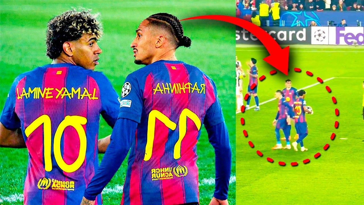 LAMINE YAMAL PIDIÓ EL PENALTI… LO QUE HIZO RAPHINHA DESPUÉS SORPRENDIÓ A TODOS 😳🔥