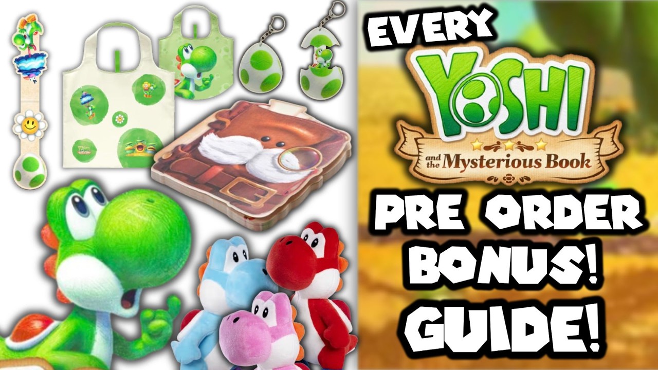 ВСЕ бонусы за предзаказ игры Yoshi & The Mysterious Book! Руководство покупателя! Где её купить?