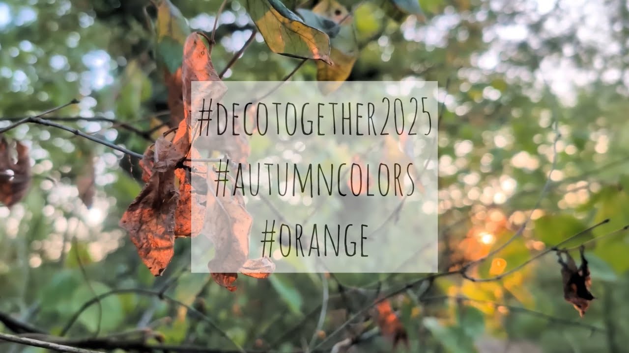 Wochendeko KW 40 2025 | Ours Journal | #decotogether2025 #autumncolors #orange | planerbeere