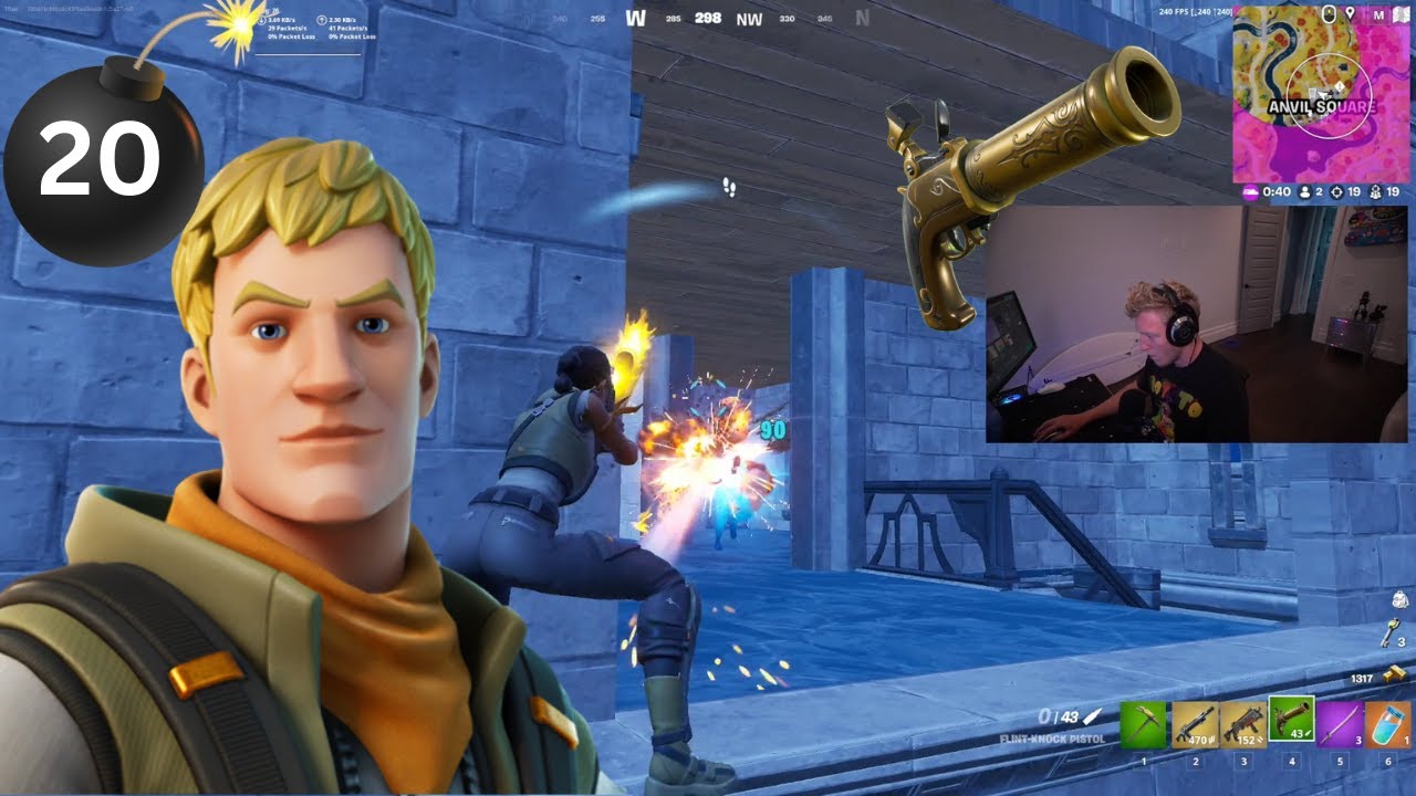 Tfue Wipes Lobby with Flint-Knock Pistol in Fortnite Zero Build! 💥
