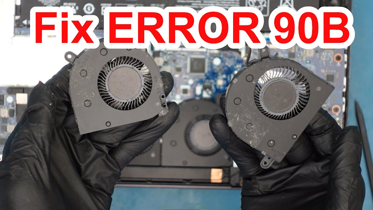 Error 90B HP Laptop X360 Fan Replacement