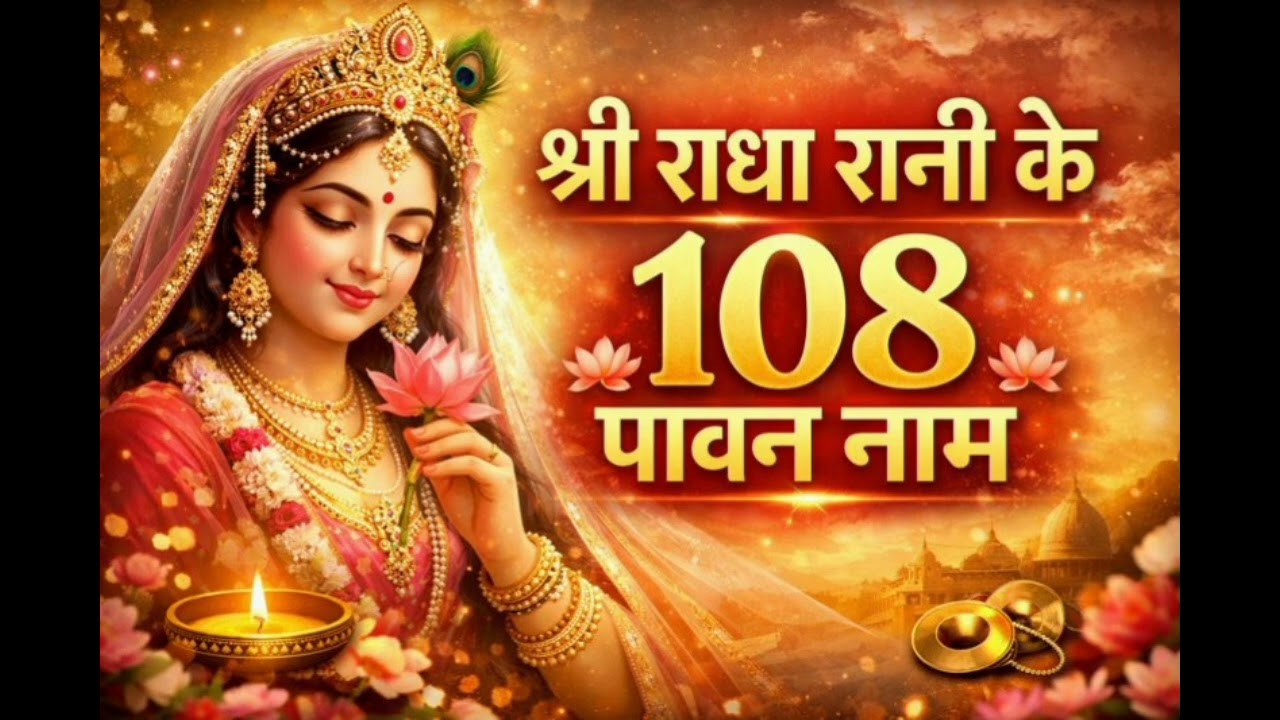 श्री राधा रानी के 108पावन नाम #radharadha #devotional #krishnabhakti #krishnabhajan #radhakrishna 