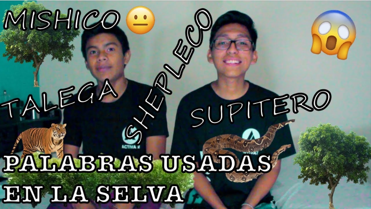 ESTAS SON LAS PALABRAS TIPICAS DE LA SELVA PERUANA  //Activa2