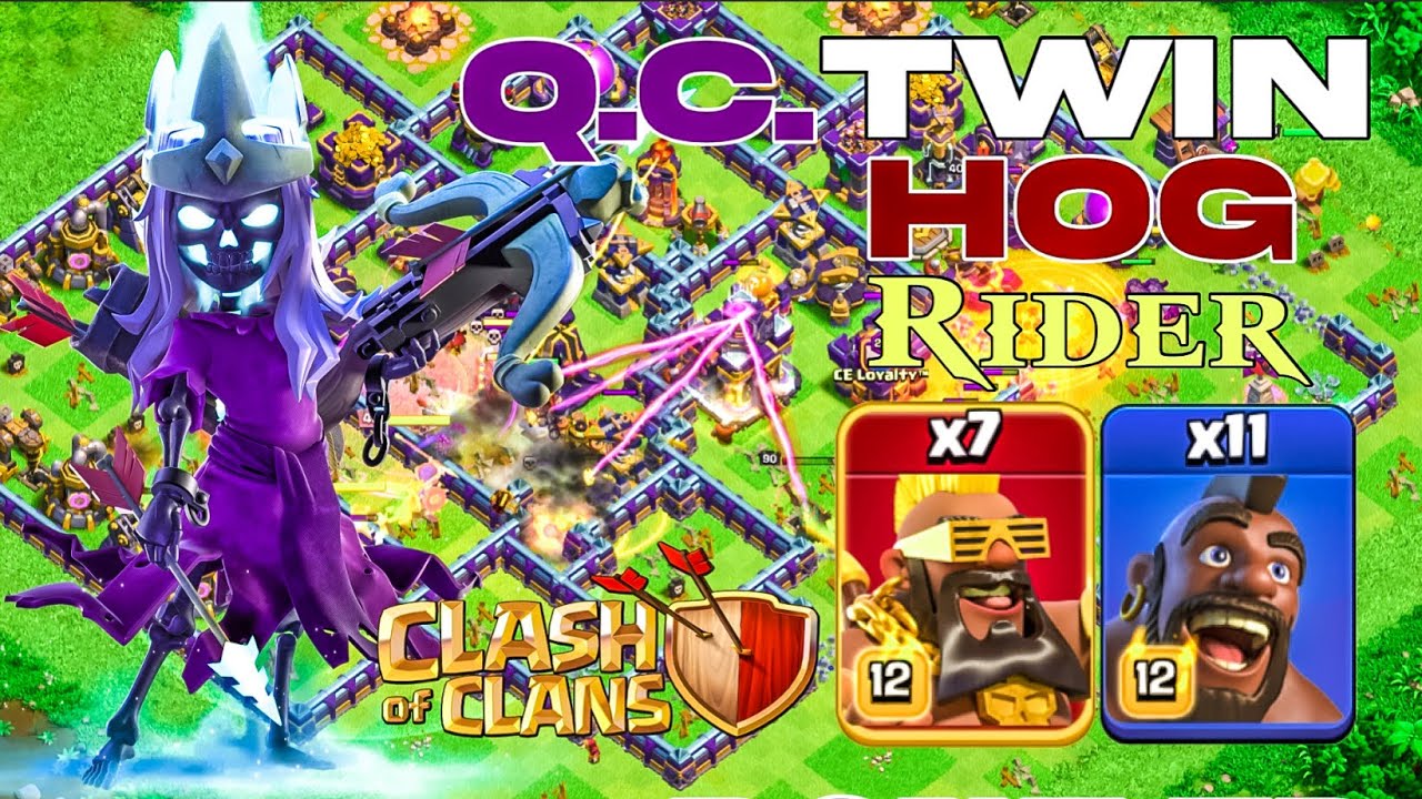 TH15 Queen Charge Twin Hogs: Hog and Super Hog Rider Legend League Attacks! Clash of Clans