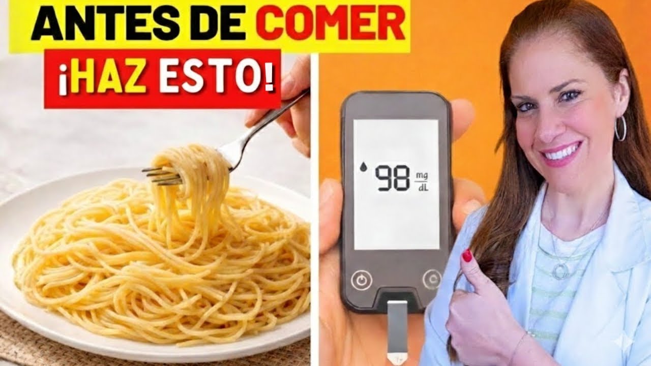 PASTA y AZÚCAR EN SANGRE - ¡Haz ESTO ANTES DE COMER y te SORPRENDERÁS!